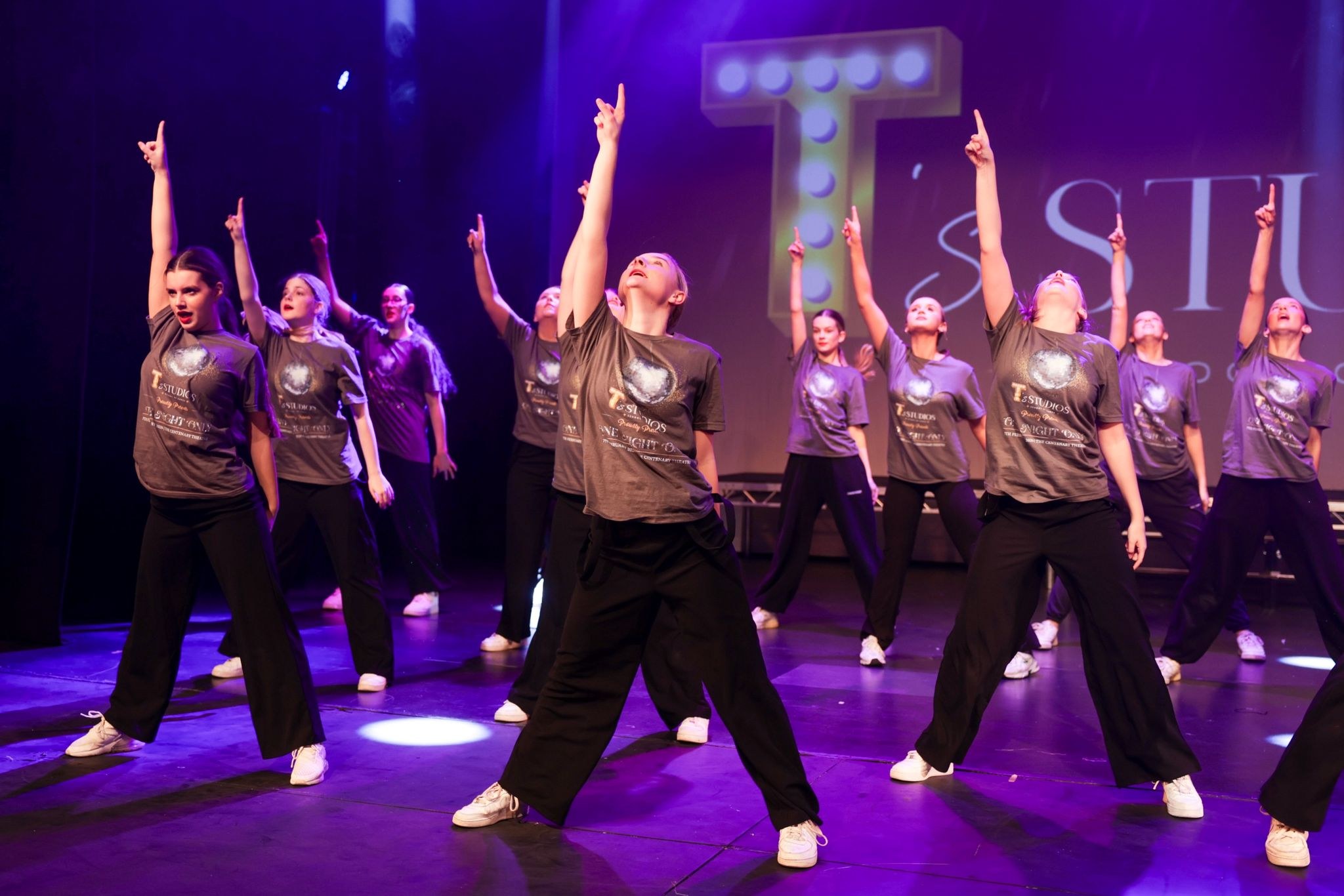 T's Studios dancers performing on stage