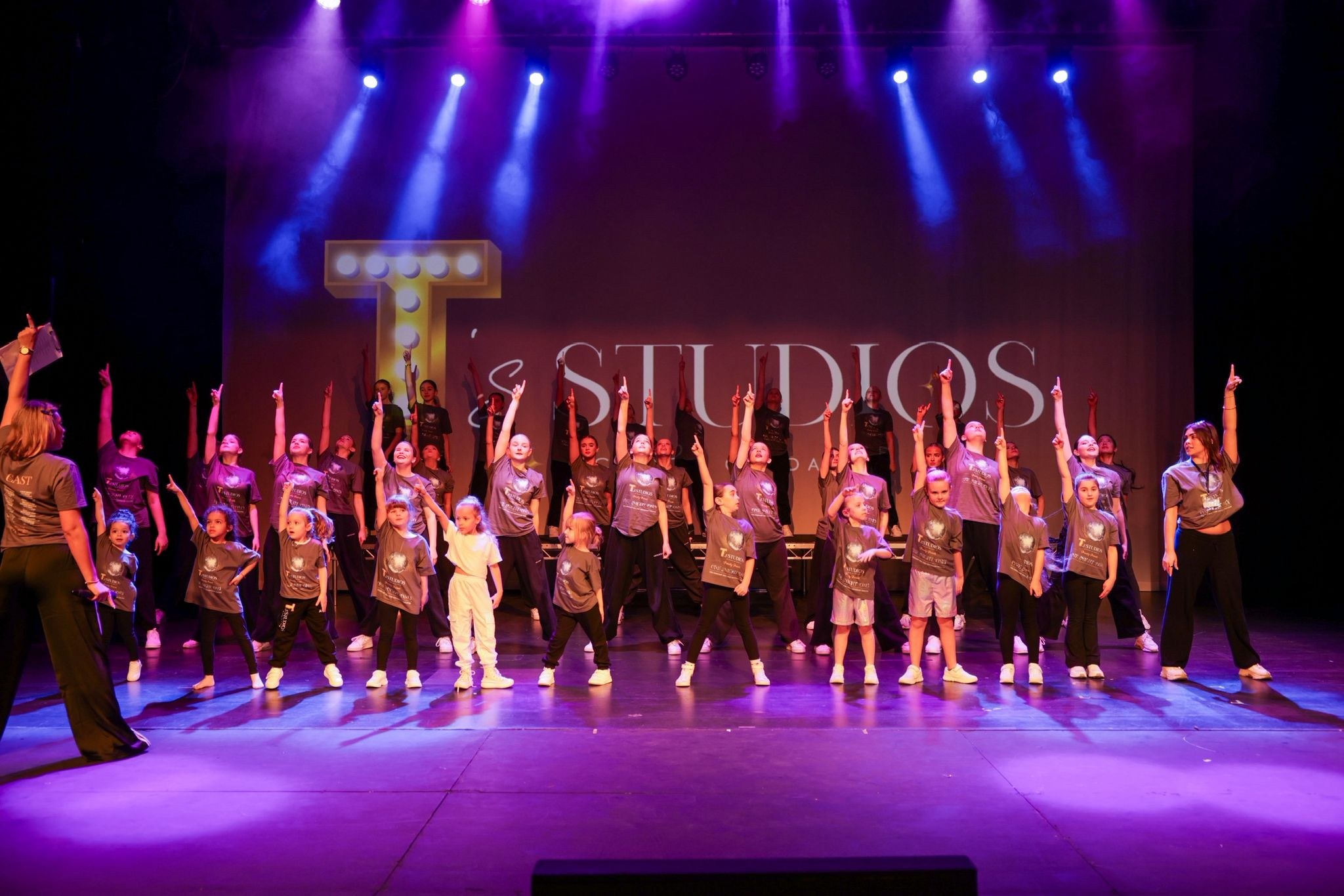 T's Studios dancers performing on stage